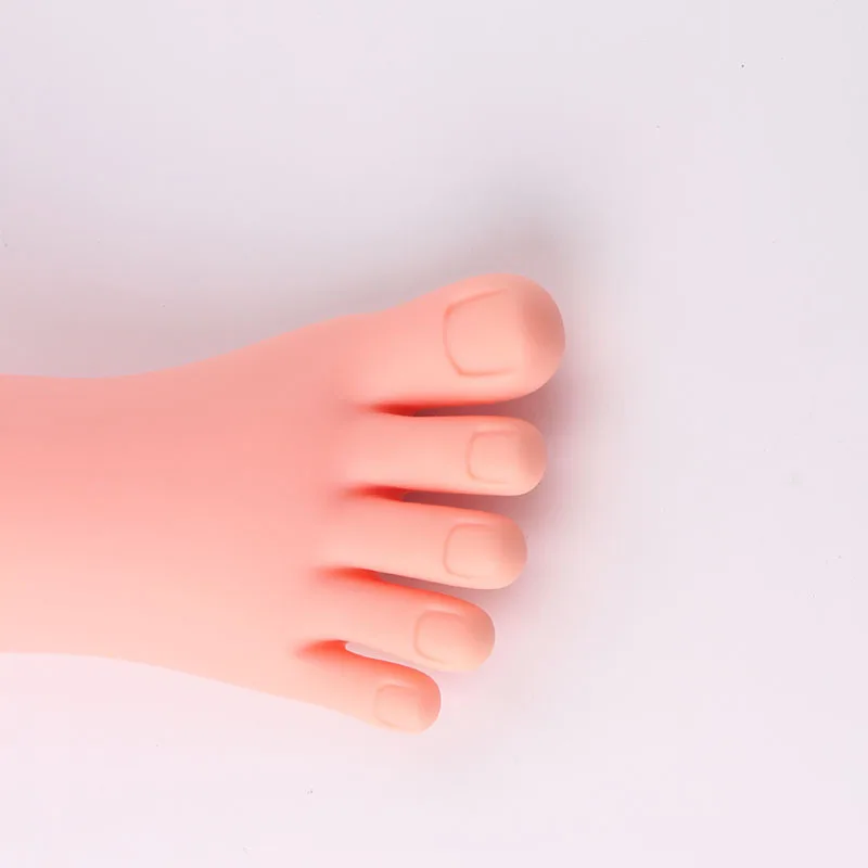 

Nail Practice Foot Model Silicone Prosthetic Soft Fake Hands for Nail Art Training Display Model Manicure Tool