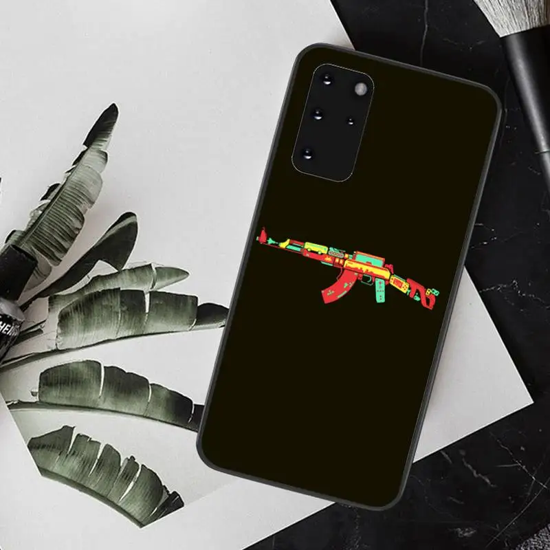 Роскошный чехол для телефона PENGHUWAN AK47 Gun DIY Samsung S20 plus Ultra S6 S7 edge S8 S9 S10 5G | Мобильные