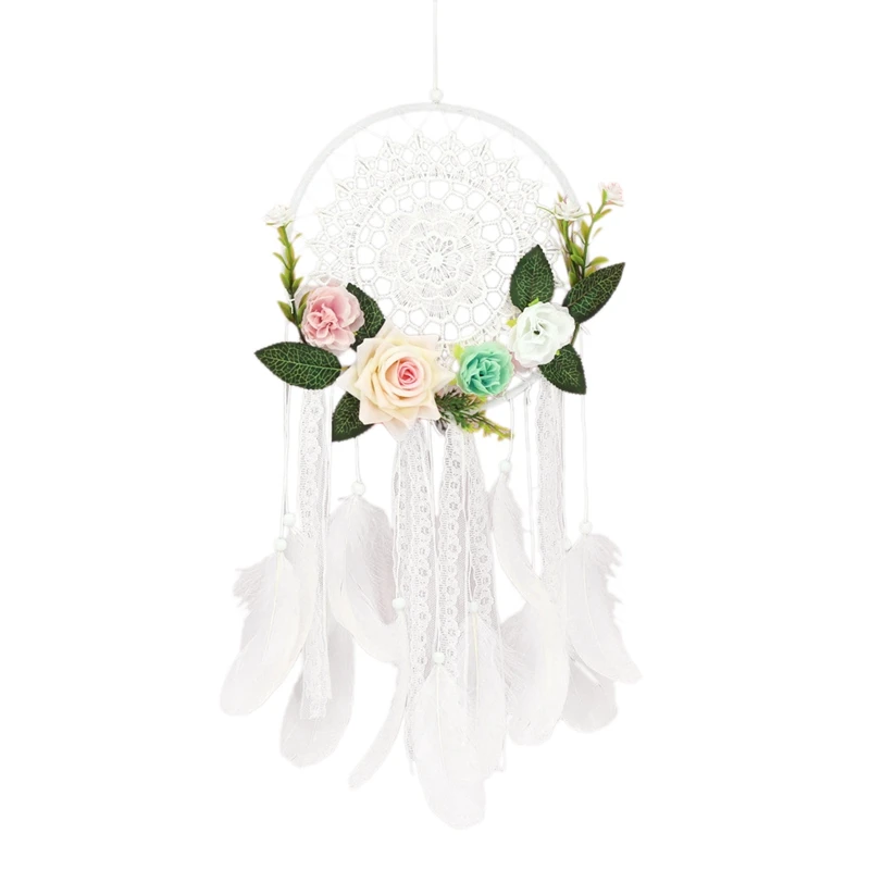 Dream Catcher DIY Decorative Pendant Flower Wall Hanging Decoration Wedding Decor Dreamy Girl Room Gift | Дом и сад