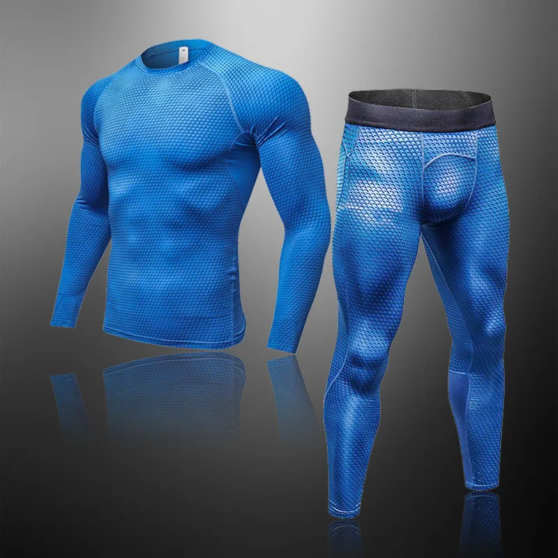 

Men's Compression And Quick-Drying Sports Thermal Underwear, Running Fitness Training Tights Gym Suit Men's Clothing