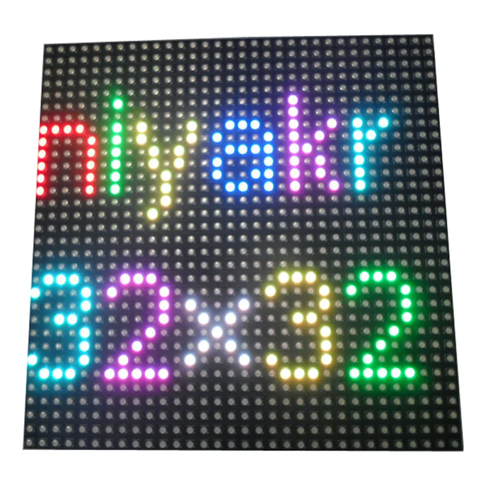 Фото 32x32 RGB светодиодный ная матрица P6 комнатная полноцветная 6 мм SMD панель дисплея