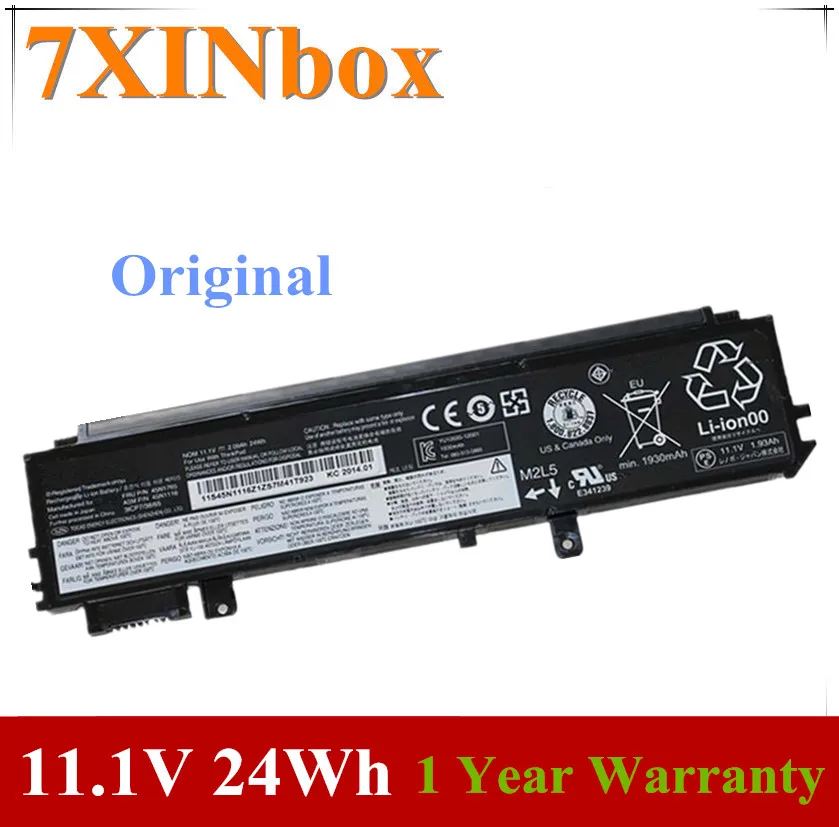 7xinbox 11 1 В Ач 24 Втч Оригинальная батарея для ноутбука 45N1116 45N1117 Lenovo Thinkpad X230s X240s