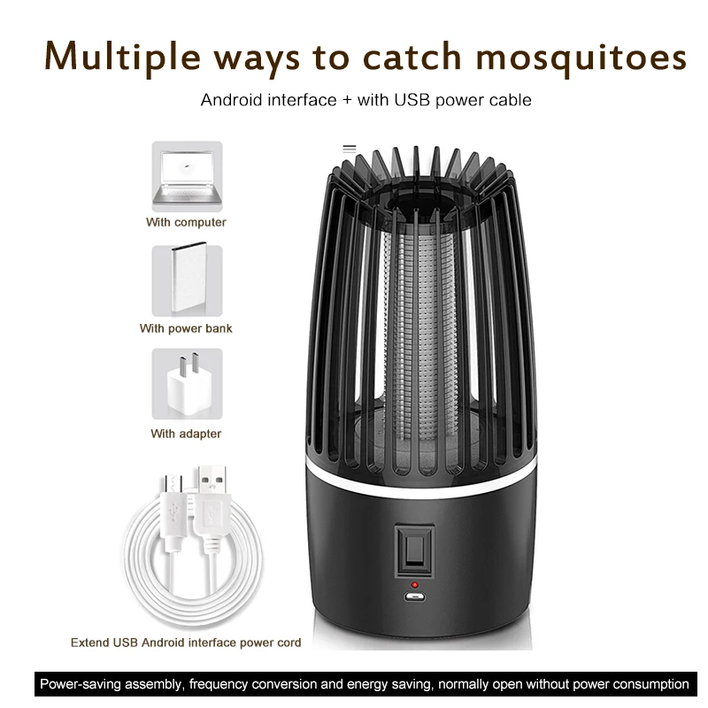 Led Mosquito Killer Lamp UV Night Light USB Electric Photocatalytic Repellent Trap Pest LED | Лампы и освещение