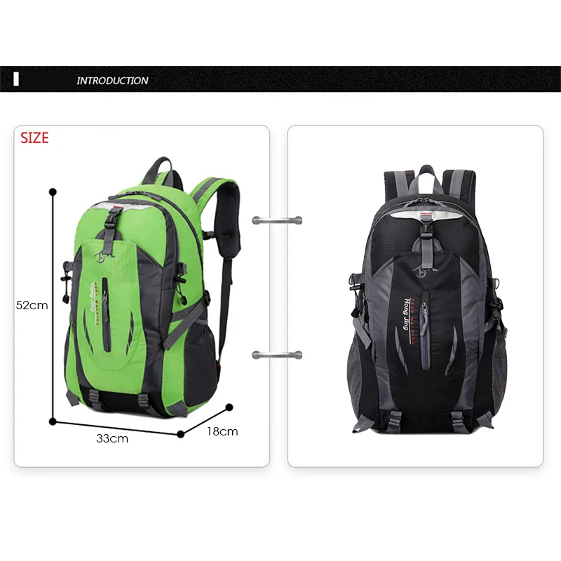 

New Quality Nylon Waterproof Travel Backpacks Unisex Climbing Travel Bags Hiking Backpack Outdoor Sport School Bag