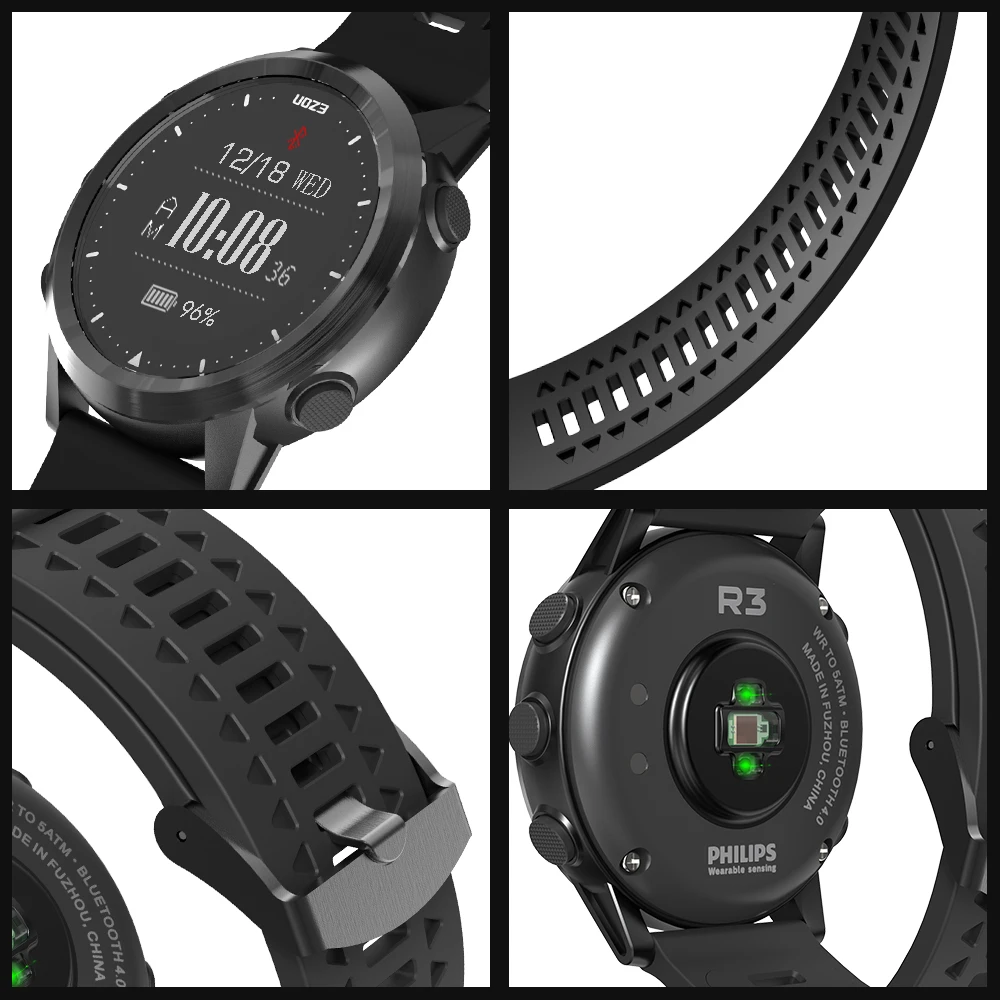 

Smartwatch Sport With Optical Heart Rate Monitor Gps Bluetooth Smart Watch Ezon R3