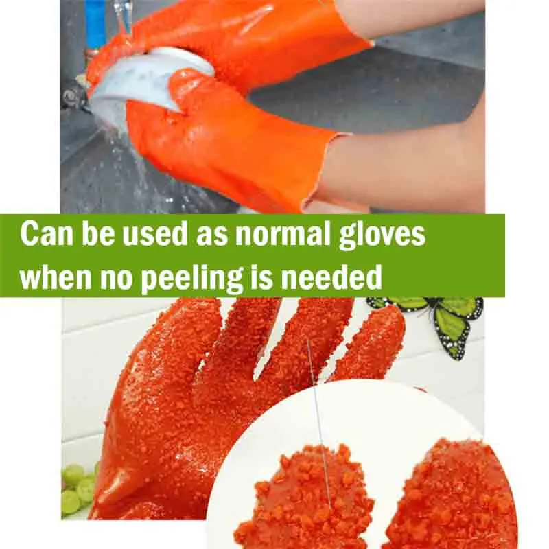 Кухонные перчатки для чистки картофеля 1 пара овощей фруктов рыбьей чешуи