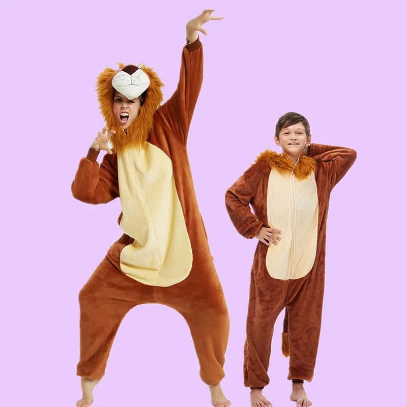 Семейные рождественские пижамы фланелевые комбинезоны с единорогом для детей