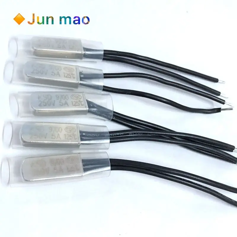 

KSD9700 40C 50C 80C 45C 60C 90C 100C NO Normally Open Thermal Switch Temperature Sensor Thermostat Fuse Temp Controller 250V 5A