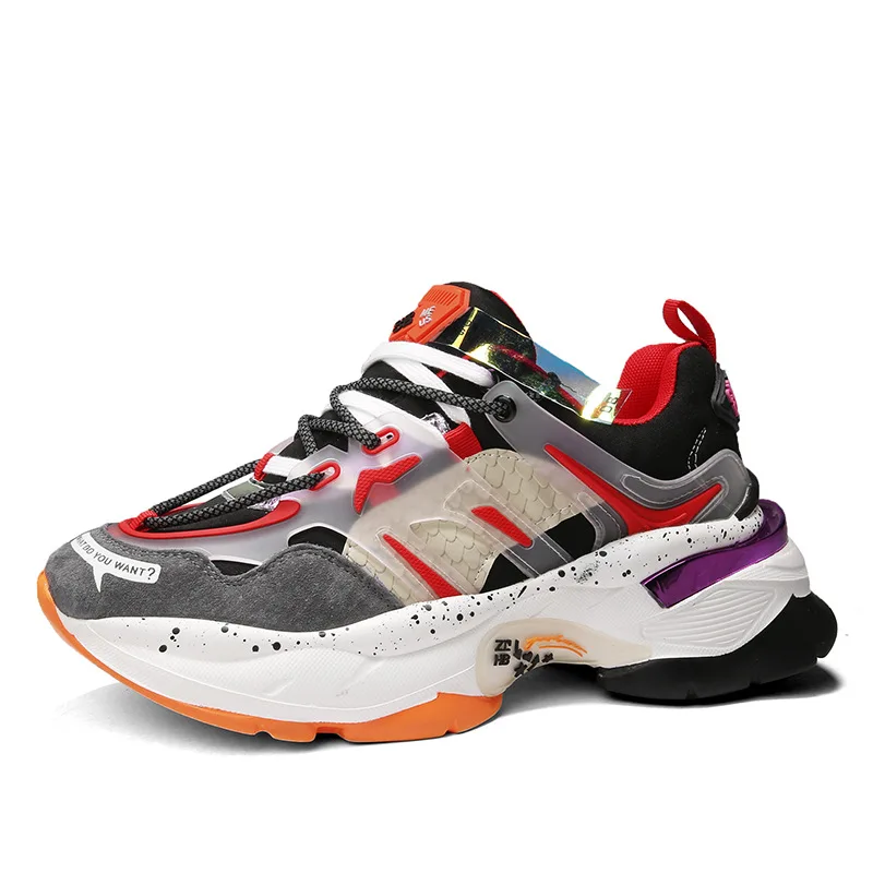 

New heightening daddy shoes ins trend mesh breathable men's zapatillas hombre causal sports shoes antiskid running shoes