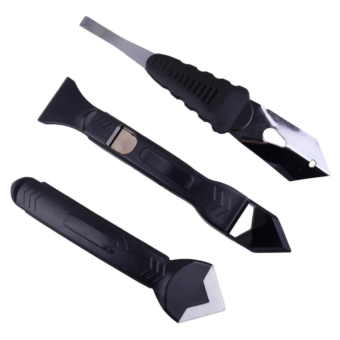 

LETAOSK High Quality 3pcs Silicone Scraper Caulking Grouting Sealant Finishing Cleaning Tool Remover Kit Set