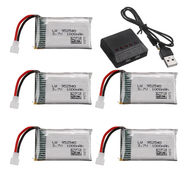 3 7 в 1000 мАч литий-полимерный аккумулятор для Syma X5 X5C X5S X5SC X5HW X5HC X5SW M68 X300 X400 X500 X800 HJ819 vs