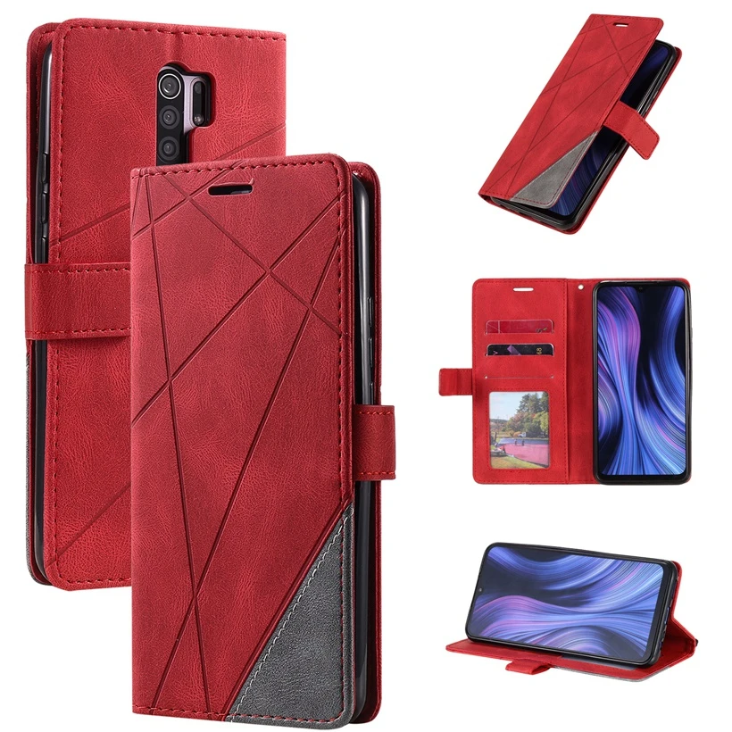 Stand Business Phone Holster Case For Samsung Galaxy S7 S8 S9 S10 S20 Plus Note 10 Lite 20 8 9 Ultra Stripe Wallet Rhombus Cover