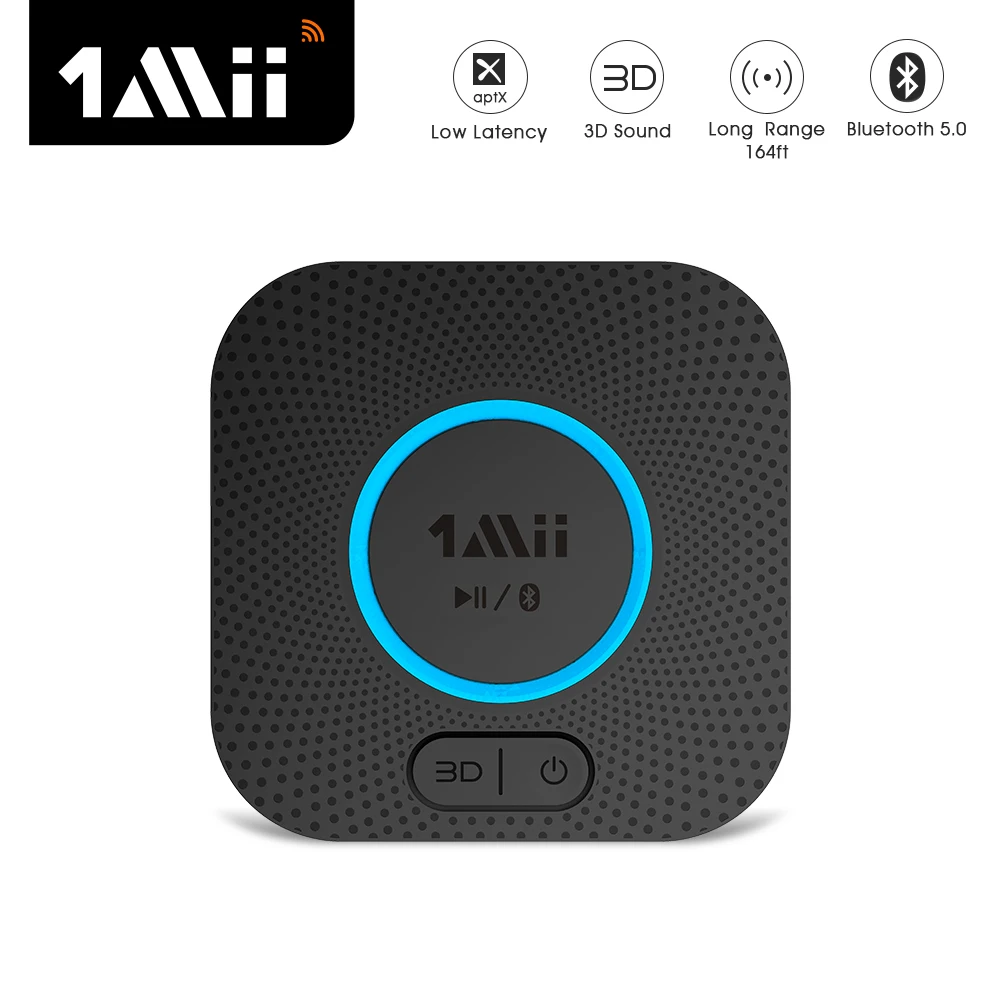 Receptor de Áudio Bluetooth para Fone de Ouvido do Carro Plus Bluetooth Aptx ll hd 3d 2rca 3.5mm Jack Aux Adaptador Casa Estéreo 1mii B06 5.0