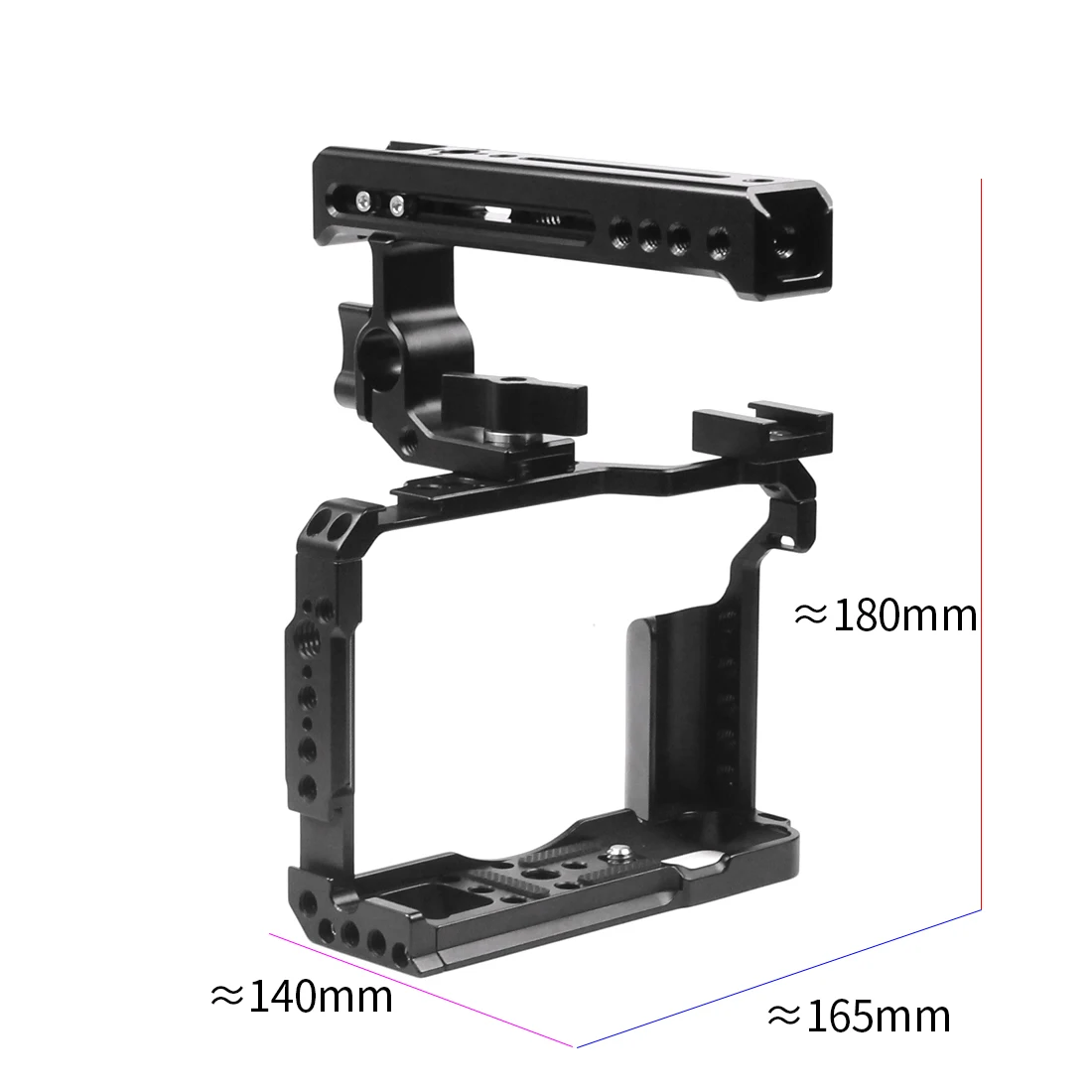 

Камера клетка для Fujifilm защитный чехол Rig w/Топ Ручка Rig Стабилизатор рельсовый стержень системы комплект для FUJI XT20 XT30/ XT2 XT3 /XT4