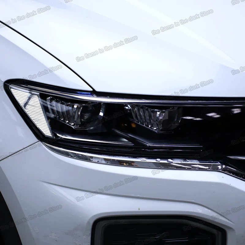 Прозрачная Черная защитная пленка Lsrtw2017 для автомобильных фар из ТПУ Volkswagen vw t roc