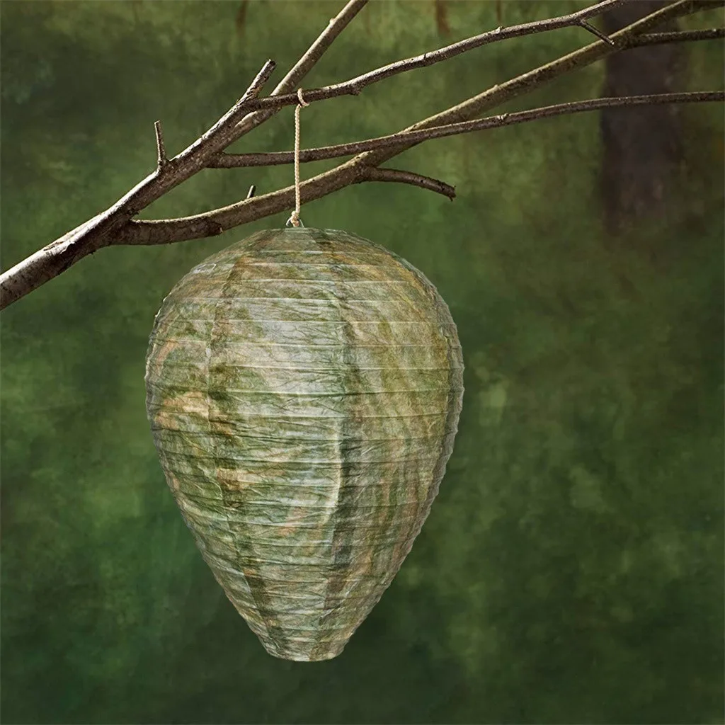 Новый Летающий ловушка для комаров поддельные Шершни осы гнездо висит ОСА пчела