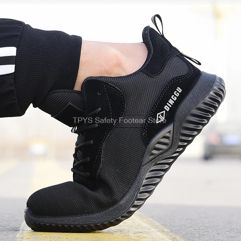 Кроссовки мужские из нержавеющей стали неразрушаемые легкие защита от проколов
