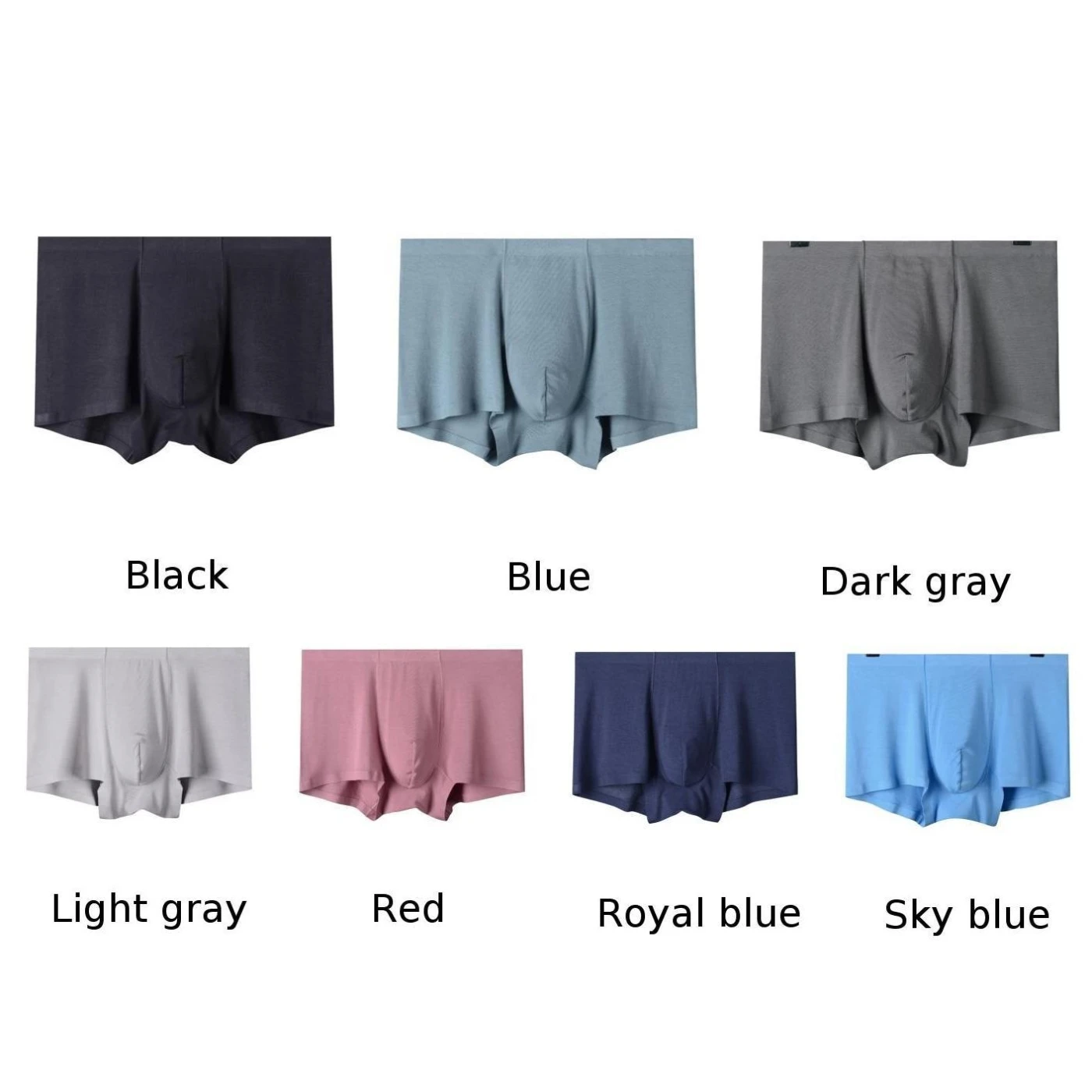 

Men's Underwear Sexy Breathable Ultra-thin Ice Silk Mid-waist Boxer Briefs Seamless Underwear Modal Men's Seamless Boxer Briefs