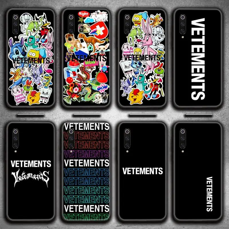 

Luxury Street Trend Simple Vetements Phone Case for Xiaomi Mi Note 10 Lite Mi 9T Pro xiaomi 10 10 CC9 Pro