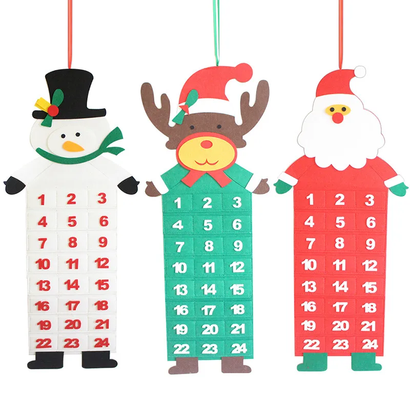 Рождественский календарь настенный 2019 подвеска рождественский подарок сделай