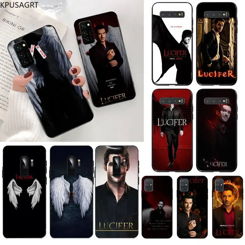 

American TV Degenerate angel Lucifer Phone Case for Samsung S20 plus Ultra S6 S7 edge S8 S9 plus S10 5G lite 2020