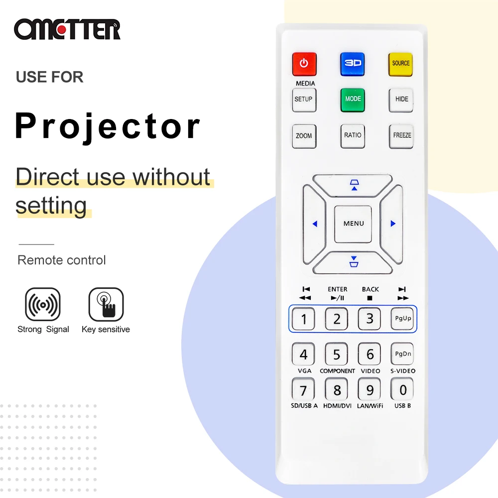 New Remote Control Suitable For Acer AS211 P1283 PE-M305 P6200S X113 HE-720 PE-P1286 X1383WH Projector | Электроника