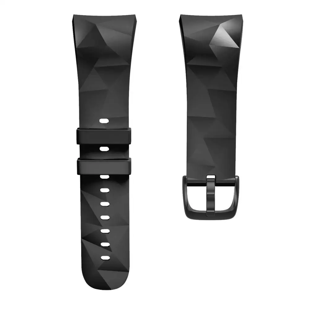 Мягкий спортивный силиконовый ремешок для часов Samsung Galaxy Gear Fit 2 Pro R365 на запястье SM