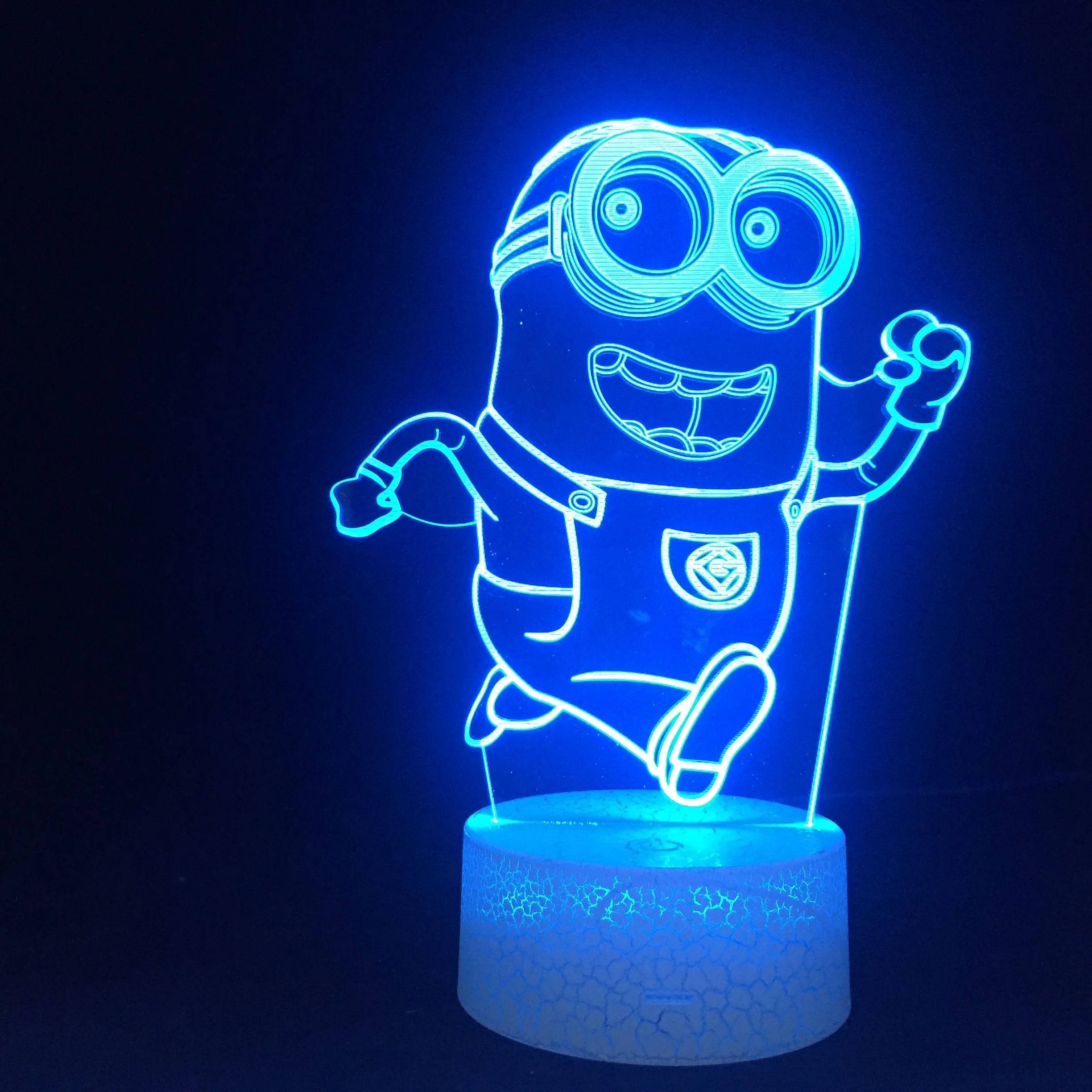 

16 Color Changing Baby Night Light LED Lamp Luminaria 3D Minions Acrylic Bedroom Lighting Toy Decor Nightlight for Children Gift