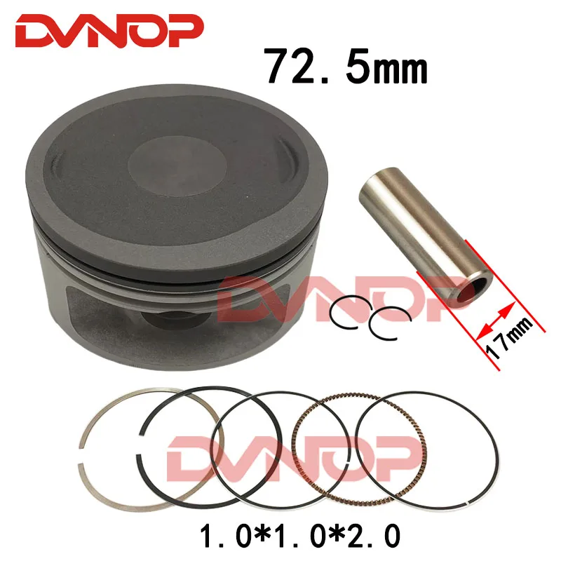 

72.5mm Piston Ring Gasket Assy Fit For 300cc Engine Jinling JLA-931E Feishen Buyang FA-D300 H300 YP300 LINHAI LH300 LH173MN