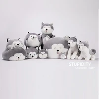 funny bed time stuffed animal toys cute soft plush husky dog animal gifts for kidsplush toys neck pillowornaments and pillow