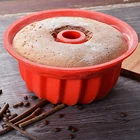 Формы для выпечки, 9 дюймов, силиконовые антипригарные, для мусса, пудинга, желе, мороженого, красные, синие, большие, круглые, кухонные принадлежности