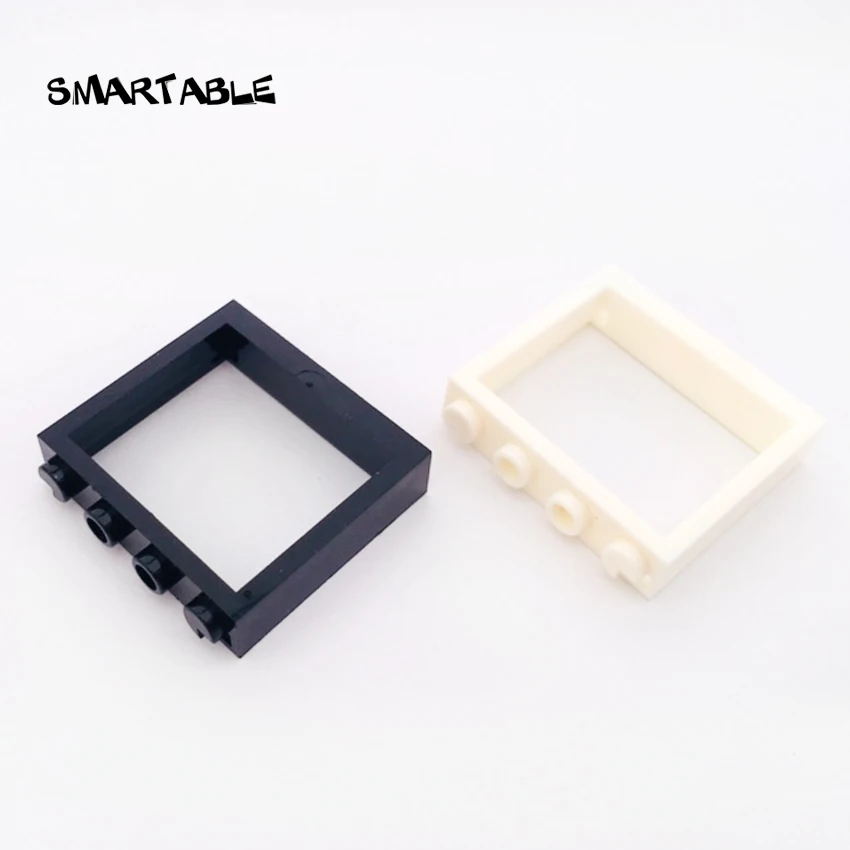 Умная оконная рама 1x4x3 строительные блоки MOC части DIY Дом кирпичные игрушки Совместимые все брендовые 60594/4530589 игрушки 20 шт./лот