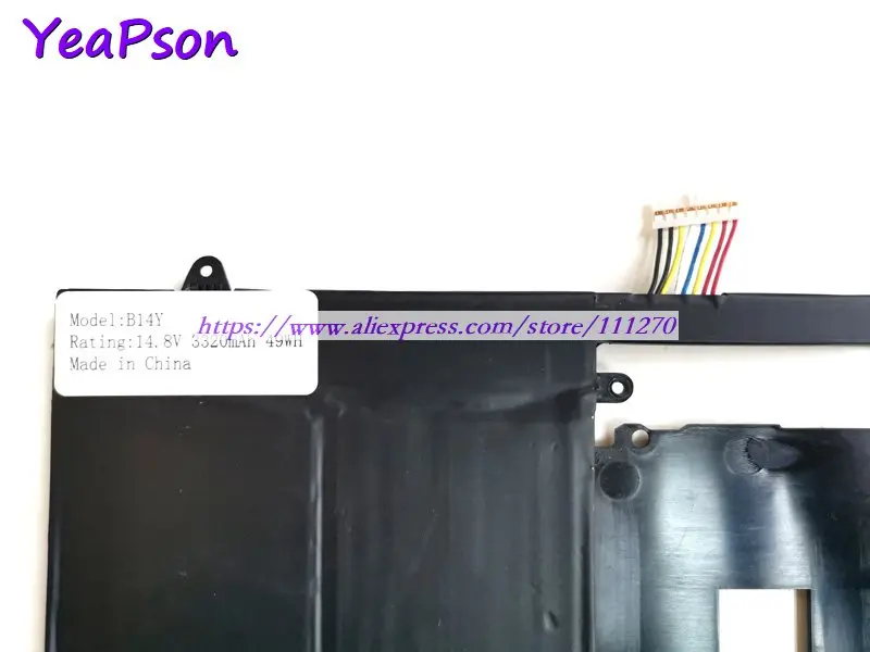 Yeapson B14Y 14 8 V 3320 мА/ч 49Wh ноутбук Батарея для Cyberpower Zeus M2 Тетрадь компьютер