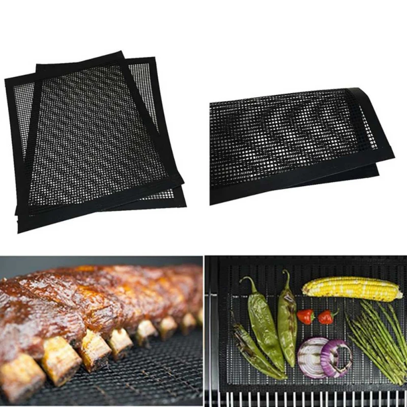 Outdoor Barbecue Mat High Temperature Non-stick Pad Grill Fish Meat BBQ Roast 1pc |