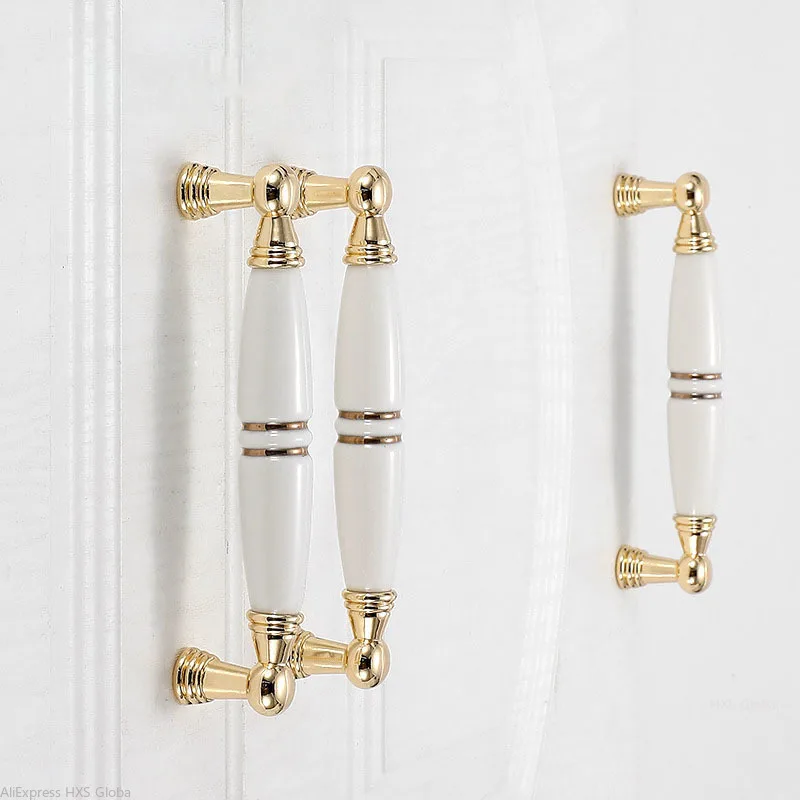 Дверные ручки для кухонной фурнитуры золото круглые шкафа На ящики белое