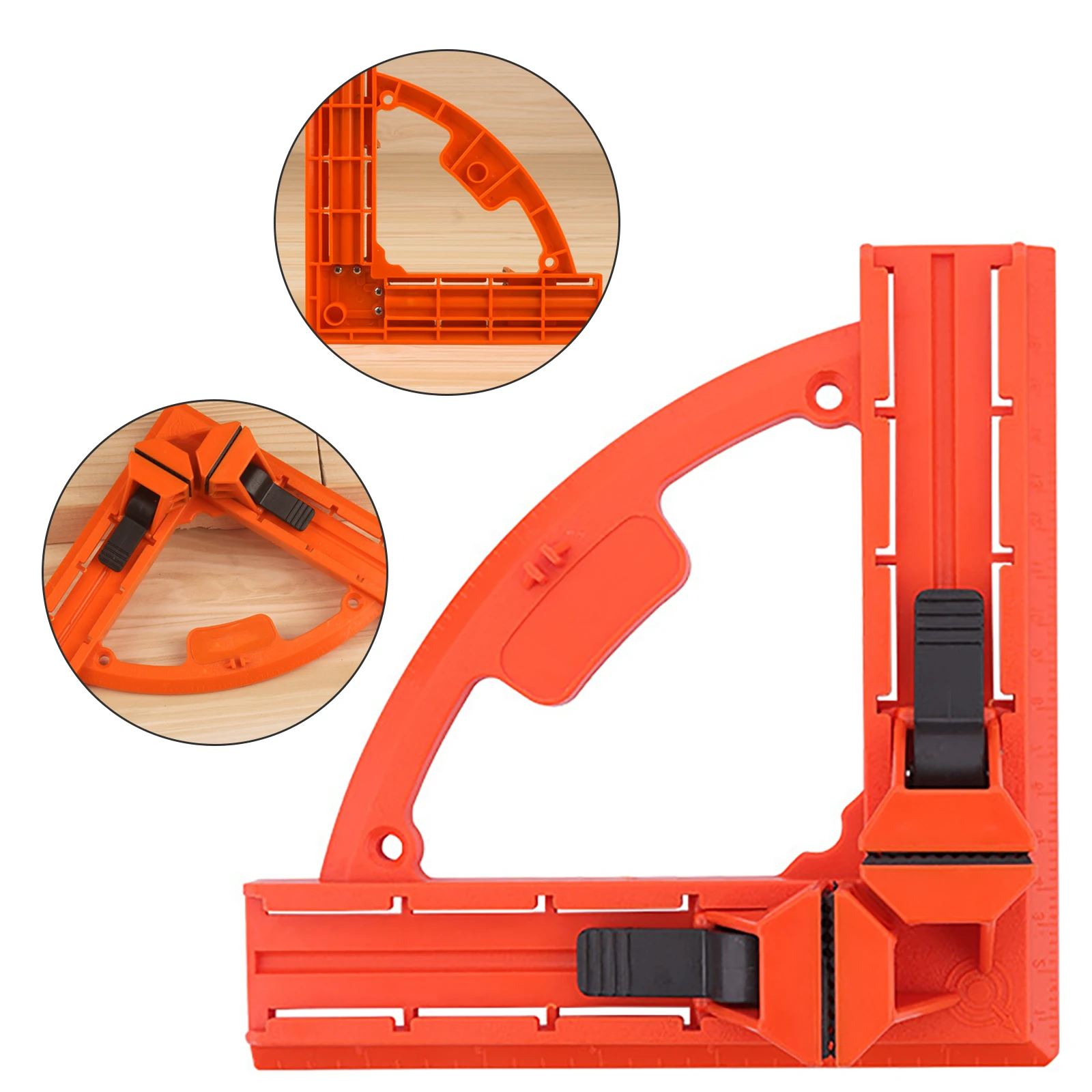 

Right Angle Clamp for Clamping Plastic Single 90 Degree Double Handle Corner Clips Framing Photo Joiner's Clamp Woodworking