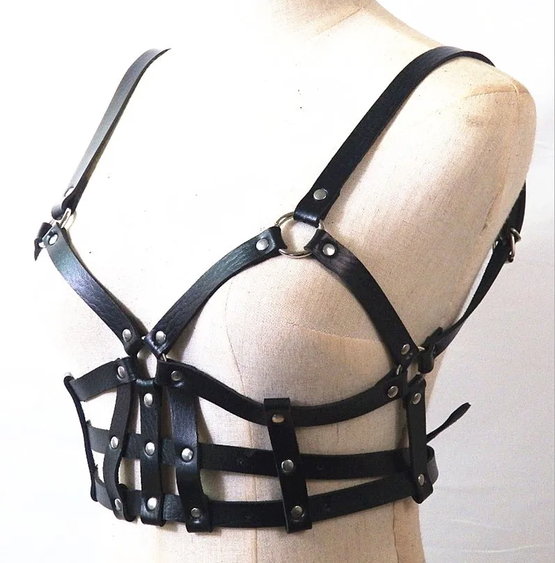 Sexy Leather Harness Women Underwear Garter Belts Bondage Cage Straps Bra Belt Adjustable Woman's Lingerie BDSM GEAR | Красота и