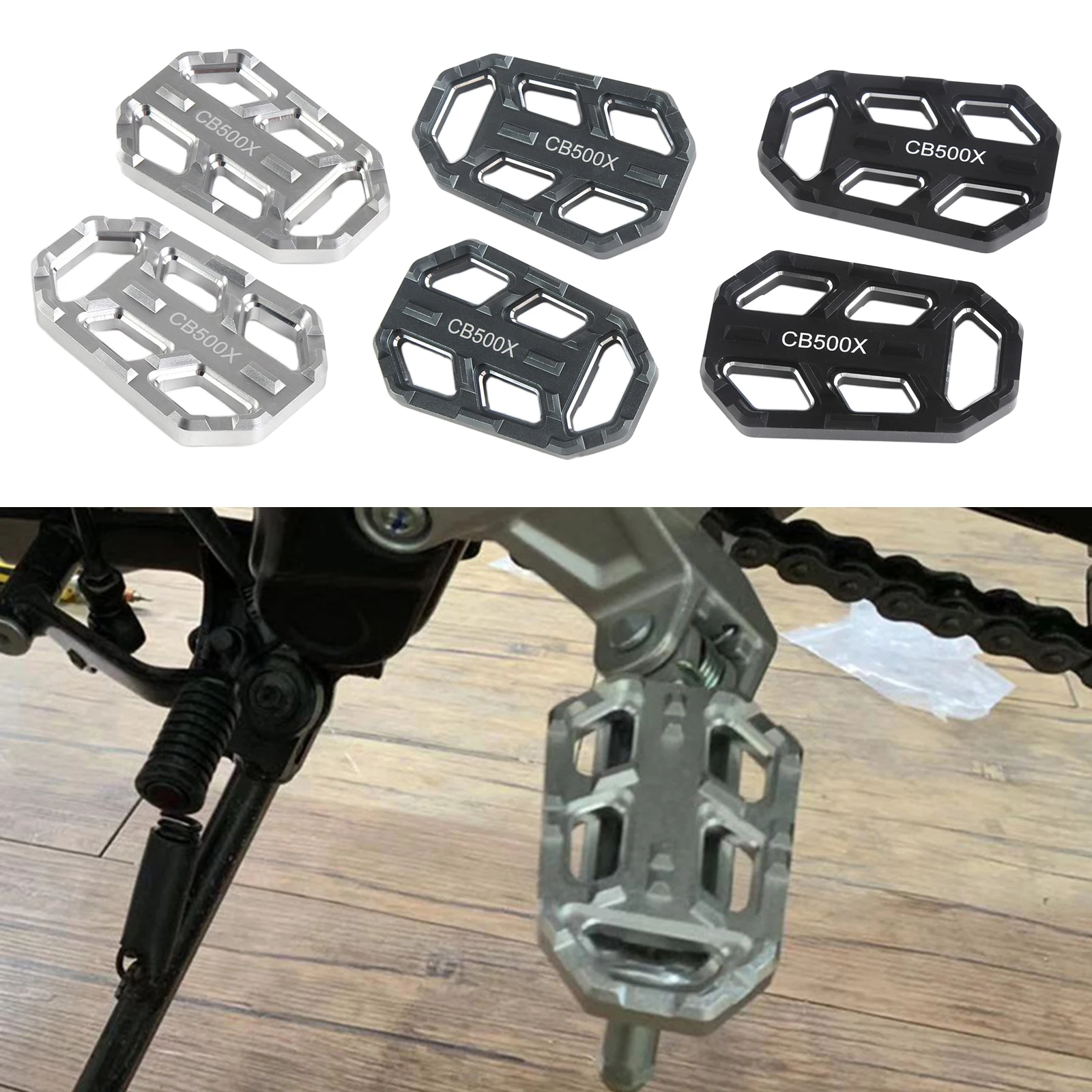 Pedals Rest Footrests for Honda CB500X, Professional Accessories, Replacement