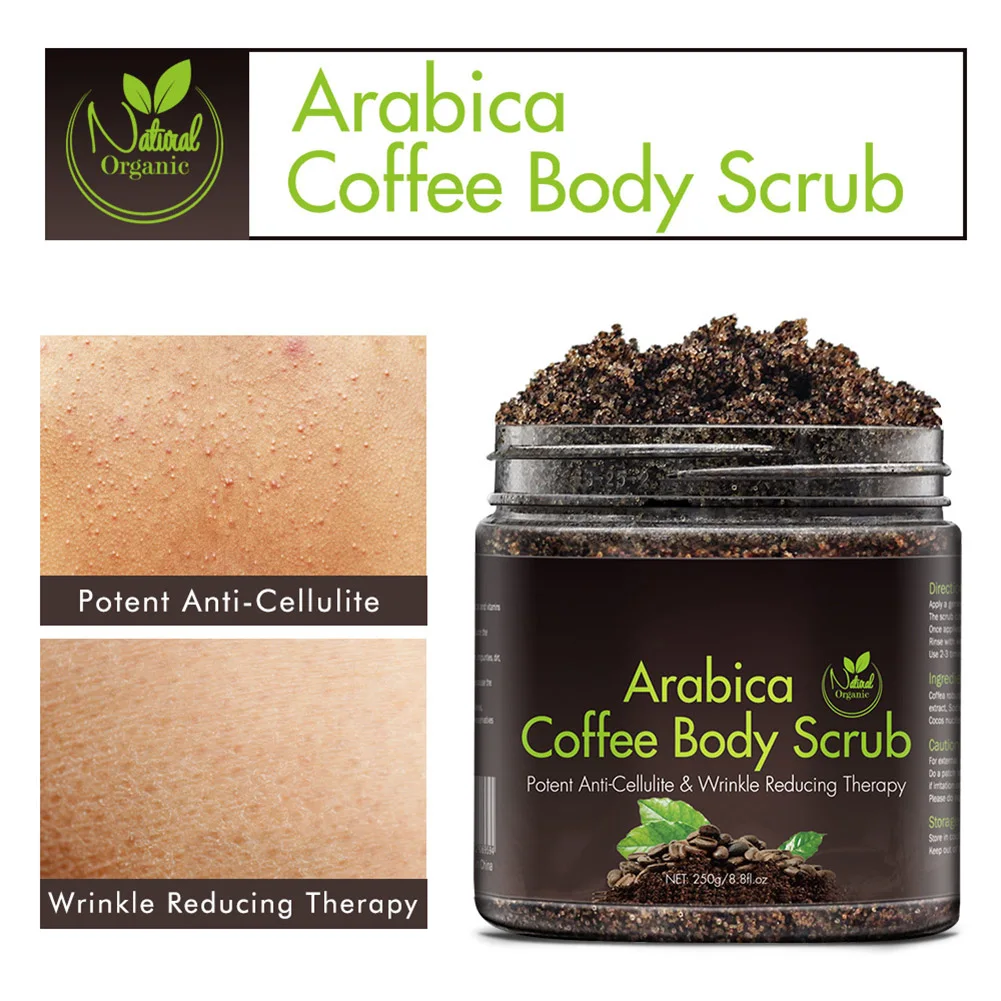 

Coffee Body Scrub Exfoliating Whitening Moisturizing Anti Cellulite Wrinkle Reducing STTX889