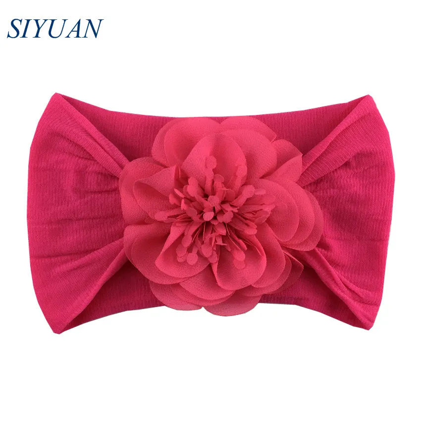 1 шт./лот Широкая мягкая эластичная нейлоновая повязка на голову с 3