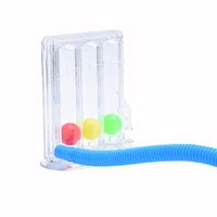 1 pc breathing exerciser 3 balls lung function improvement trainer respiratory spirometry breath measurement system