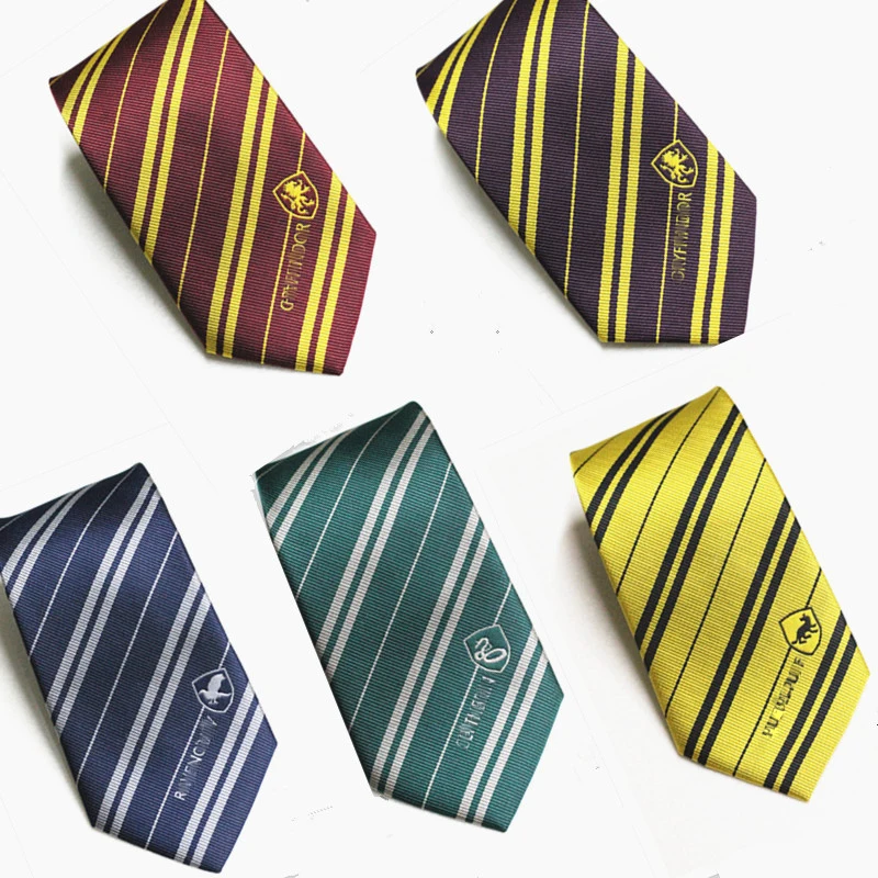 

Magic School Uniform Tie Magician Wizard Cosplay Costume Unisex Kids Adult Neck Tie Cloak Decora Slim JK Necktie Christmas Gift