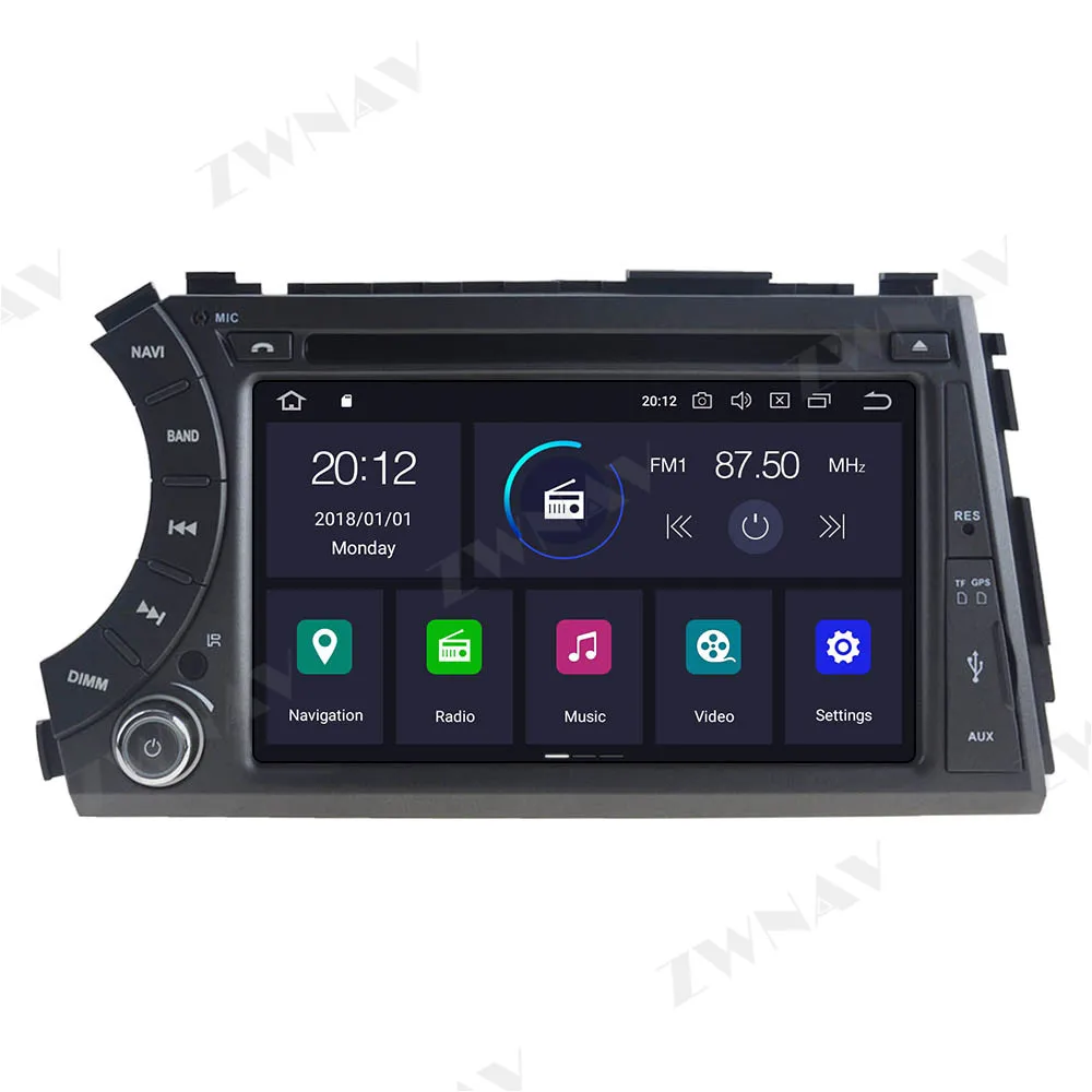 Автомобильный мультимедийный плеер Android 10 0 GPS для Ssangyong Kyron Actyon Micro 2005 + Радио аудио
