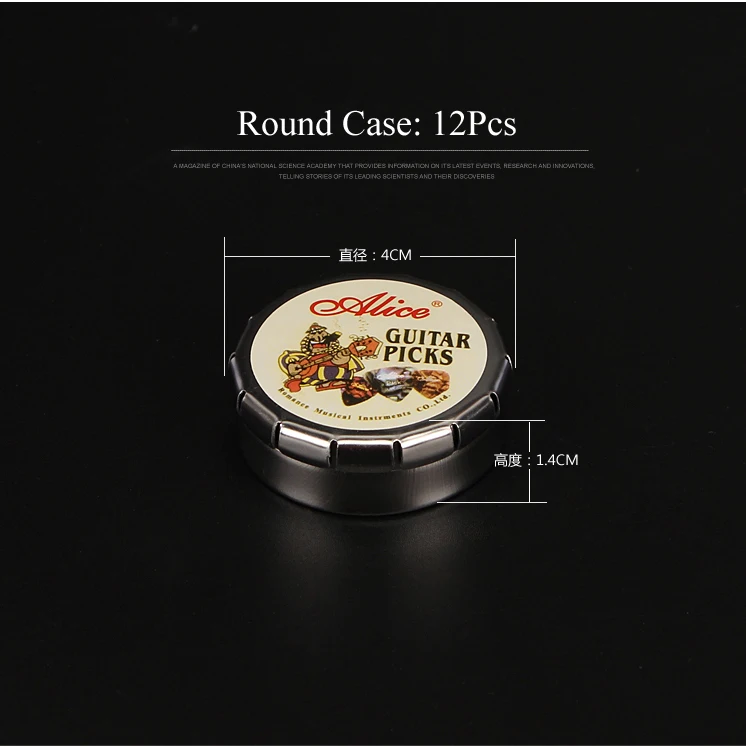 alice 12 stück akustische elektrische gitarre picks celluloid plektren mit runde metall picks sammlung box fall free global shipping