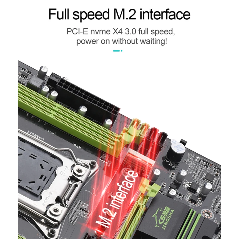 Материнская плата JINGSHA LGA2011 игровая материнская LGA 2011 разъем четырехканальный