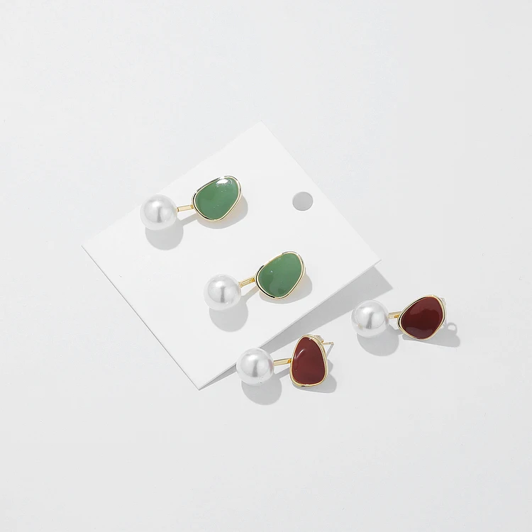 Tongsong 925 avocado retro Earrings female 2020 trendy network celebrity | Украшения и аксессуары
