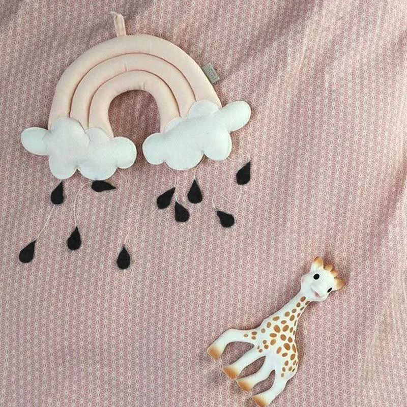 Милая Детская кровать колокольчик Радуга капля детская кроватка палатка Декор