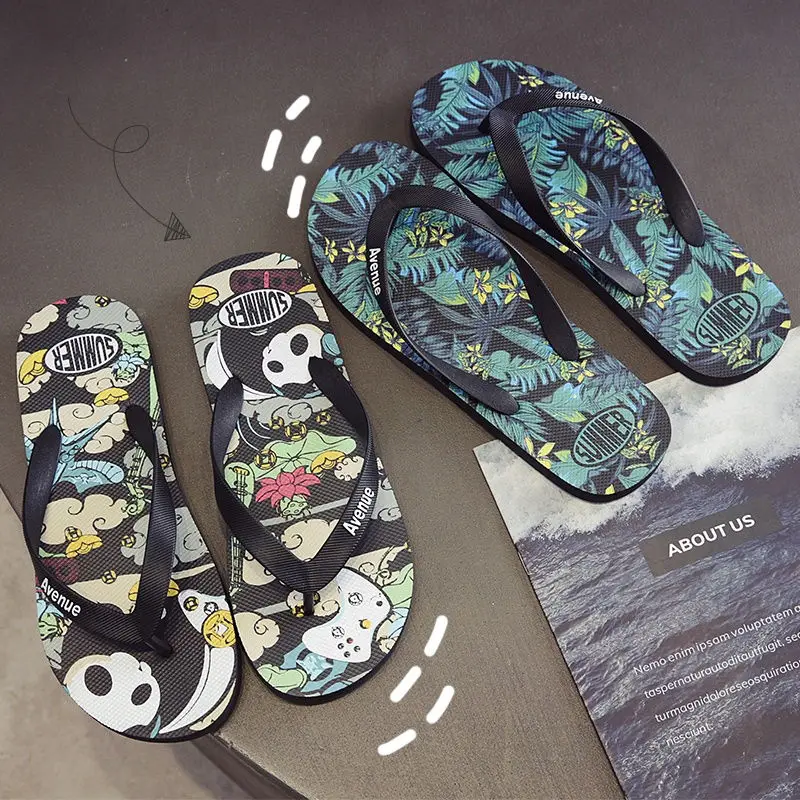 

Flip-flops Shoes Men's Shoes New Style Slippers Summer Outdoor Non-slip Sandals Trend Personality Wear-resistant Flip Flops