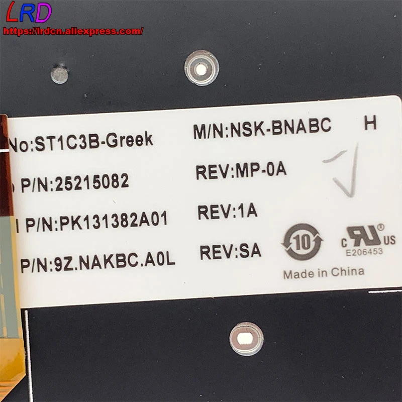 Новая Оригинальная греческая клавиатура GK с подсветкой для ноутбука Lenovo Yoga 2 13