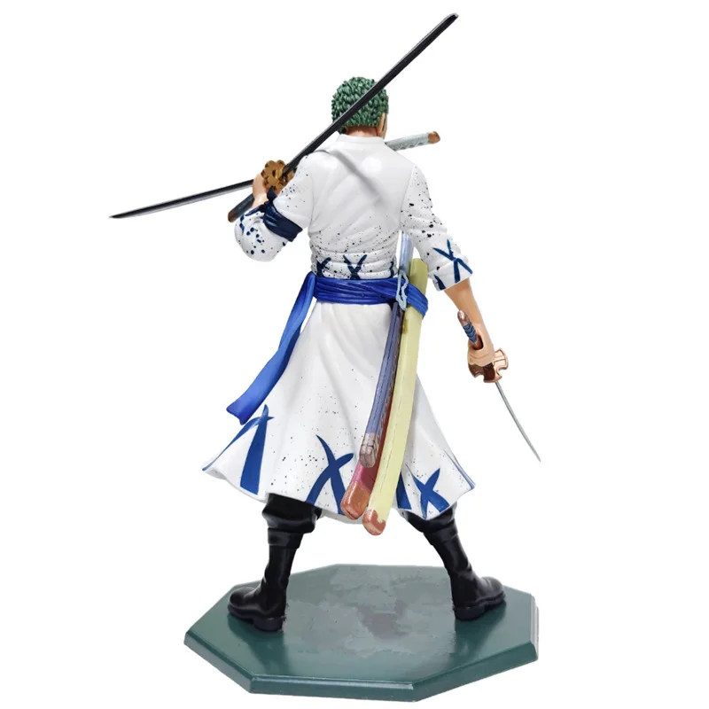 

23cm One Piece figure White clothes Roronoa Zoro figurine 2 years later PVC Action Figure Collection Model Toys doll for kids